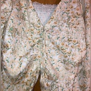 Foral Crop Shein Blouse/Top